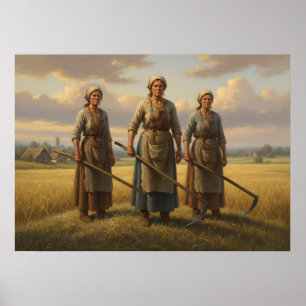 Poster Femmes qui travaillent