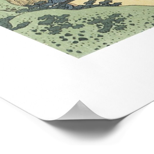 Poster Femmes rentrant au foyer (blanc) (Coin)