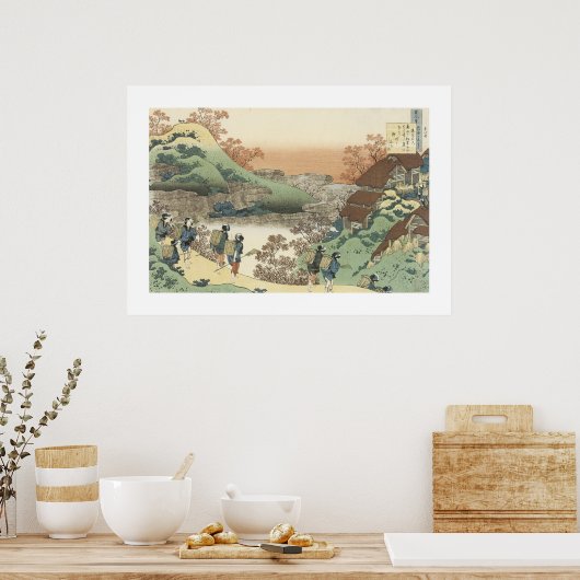 Poster Femmes rentrant au foyer (blanc) (Cuisine)