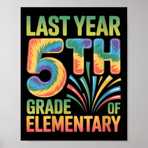 Poster Femmes Retour à l'école Bonjour 5ème Premier Jour 