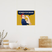 Poster Femmes rétro pour Obama (Cuisine)