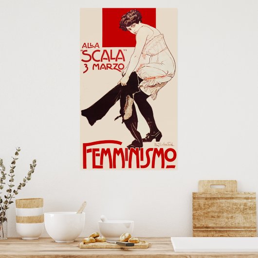 Poster Femminisme (Cuisine)