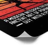 Poster Fencing définition dictaphone fencer drôle (Coin)