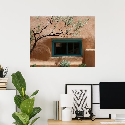 Poster Fenêtre Adobe (Bureau à domicile)