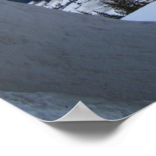 Poster Fenêtre Alpes Vue photo (Coin)