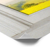 Poster Fenêtre Arbre de chêne de campagne avec l'illusion (Coin)