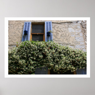 Poster Fenêtre bleue