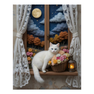 Poster Fenêtre Cosy Nighttime