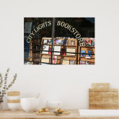 Poster Fenêtre d'affichage de la librairie City Lights (Cuisine)