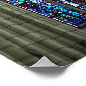 Poster Fenêtre de la cathédrale rose (Coin)