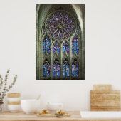 Poster Fenêtre de la cathédrale rose (Cuisine)