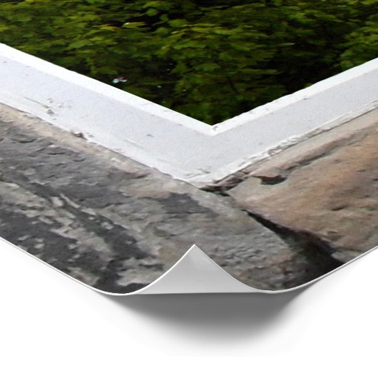 Poster Fenêtre en arc avec vue sur un loch (Coin)
