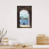 Poster Fenêtre en Crète (Cuisine)