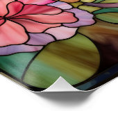 Poster Fenêtre en verre collé brut (Coin)