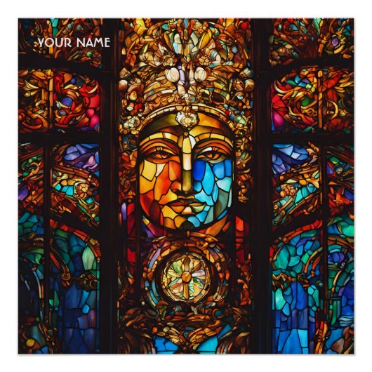 Poster Fenêtre en verre doux Imaginaire (Devant)