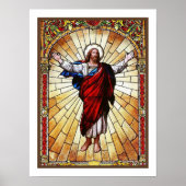 Poster Fenêtre en verre tendu CHRIST (Devant)