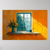 Poster Fenêtre Fauvist avec Sunlit Still Life - Custom (Devant)