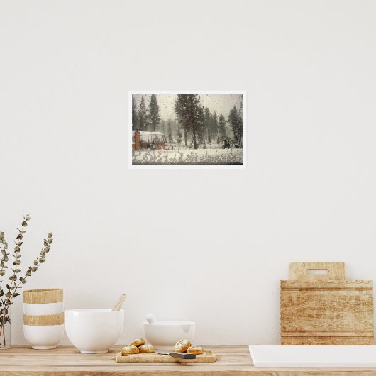 Poster Fenêtre figée (Cuisine)