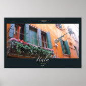 Poster Fenêtre florale (Devant)