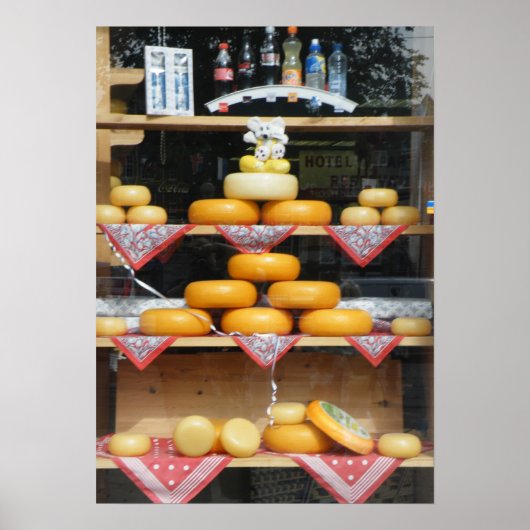 Poster Fenêtre Fromage à Amsterdam (Devant)