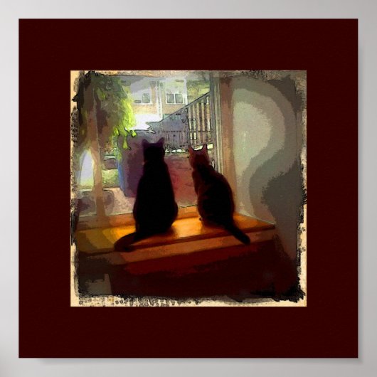 Poster Fenêtre Kitties CB (Devant)