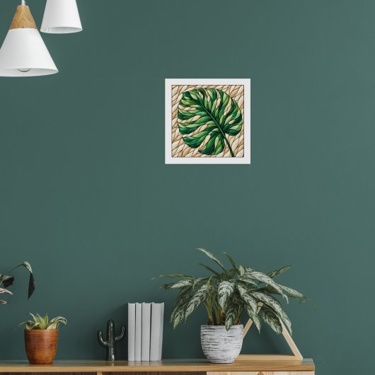 Poster Fenêtre Monstera (Salon 1)
