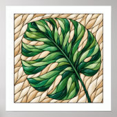Poster Fenêtre Monstera (Devant)