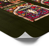 Poster Fenêtre représentant le baptême du Christ, 1490 (Coin)