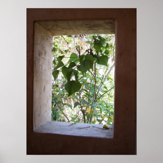 Poster Fenêtre rustique (Devant)