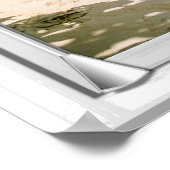 Poster Fenêtre Tropical Ocean View Avec Aveugles (Coin)