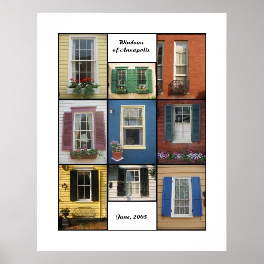 Poster fenêtres d'annapolis (Devant)