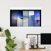 Poster Fenêtres de sable blanc (Bureau à domicile)