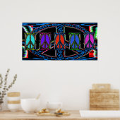 Poster Fenêtres des signes de paix Squiger (Cuisine)