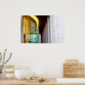 Poster Fenêtres éclairées (Cuisine)