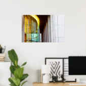 Poster Fenêtres éclairées (Bureau à domicile)