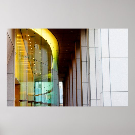 Poster Fenêtres éclairées (Devant)