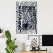 Poster Fenêtres en bois (Bureau à domicile)