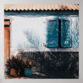 POSTER FENÊTRES OUVERTES BLEUES (Devant)