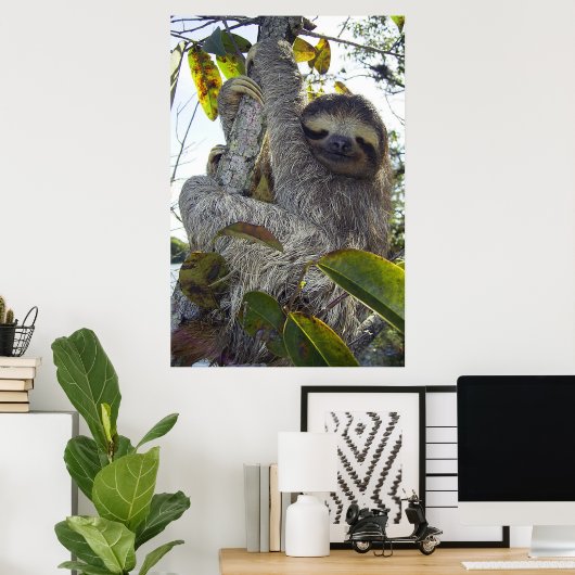 Poster Fente à trois doigts (Bureau à domicile)