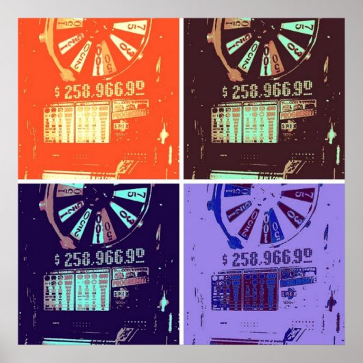 Poster Fentes Jackpot Las Vegas (Devant)