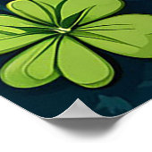 Poster Fer à cheval et trèfle (Coin)