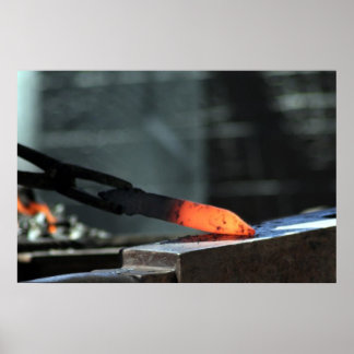 Poster Fer Chaud Sur L'Anvil