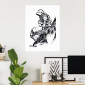 Poster Fer géant (Bureau à domicile)