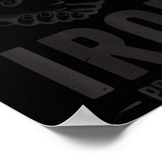 Poster Fer homme Sharpens Proverbes en fer 27 7 Christian (Coin)