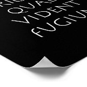 Poster Ferae periculum quae vident fugitif (Coin)