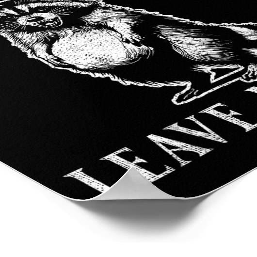 Poster Feral And Pregnant Funny Pregnant Raccoon Baby Ann (Coin)