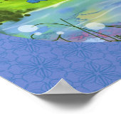 Poster Ferald Dormir Sur L'Affiche Des Fleurs De Soleil (Coin)