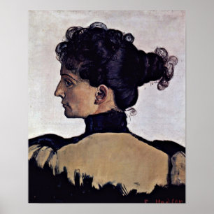 Poster Ferdinand Hodler - Berthe Jacques épouse de l'arti
