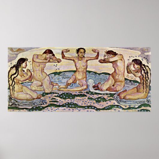 Poster Ferdinand Hodler - Le jour (Devant)