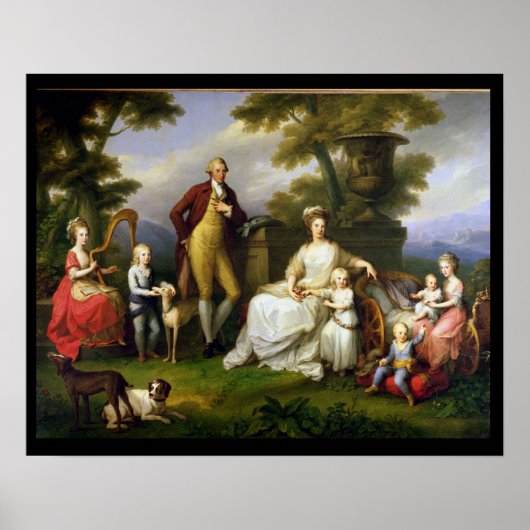 Poster Ferdinand IV, roi de Naples, et sa famille (Devant)